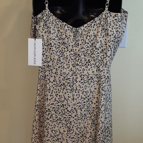 Brand New Calvin Klein Jeans Animal Print Sundress MSRP $79.50 - Picture 6 of 13
